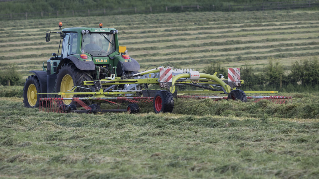 Tractor-cutting-grass