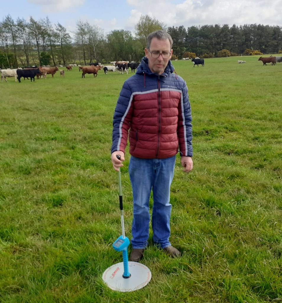 John McHenry from Stranocum , Co Antrim, one of the new Beef Grassland Management Technology Demonstration Farmers